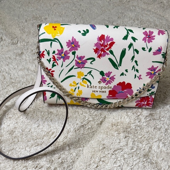 NWOT Kate Spade Carson Flower Bouquet Crossbody Shoulder Bag - Picture 1 of 8